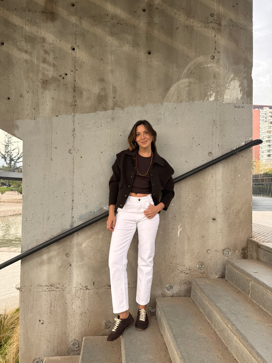 Jeans Recto New Roma Blanco