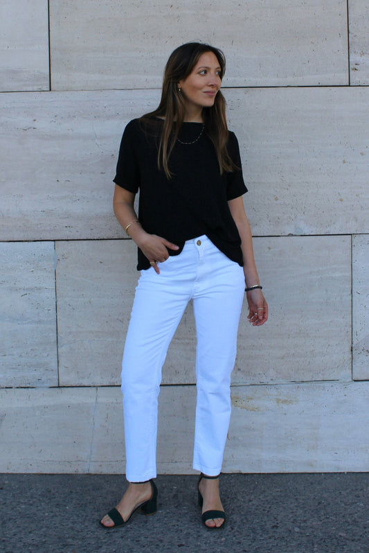 Jeans Recto New Roma Blanco